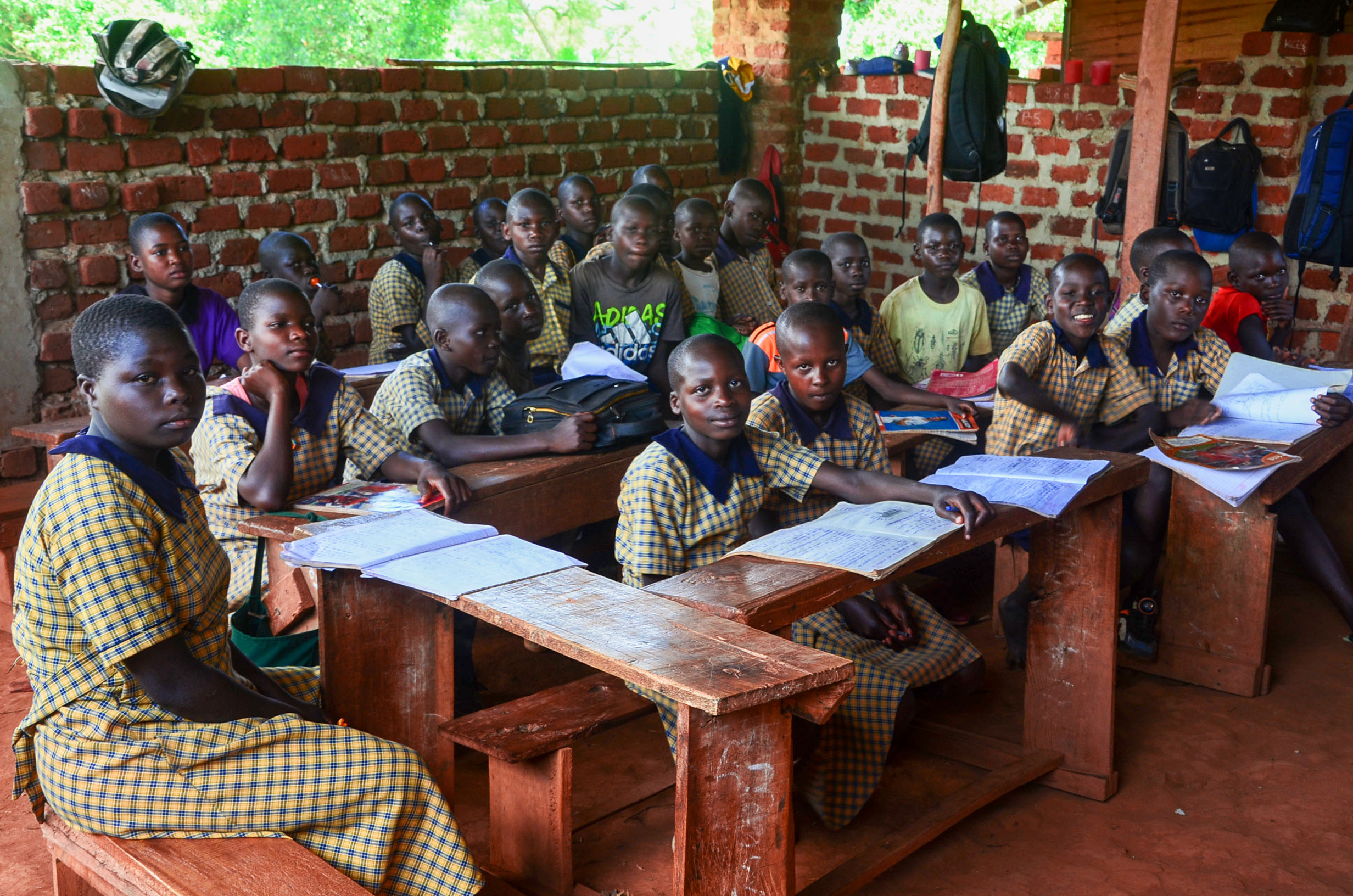 Busagazi Community Primary School students